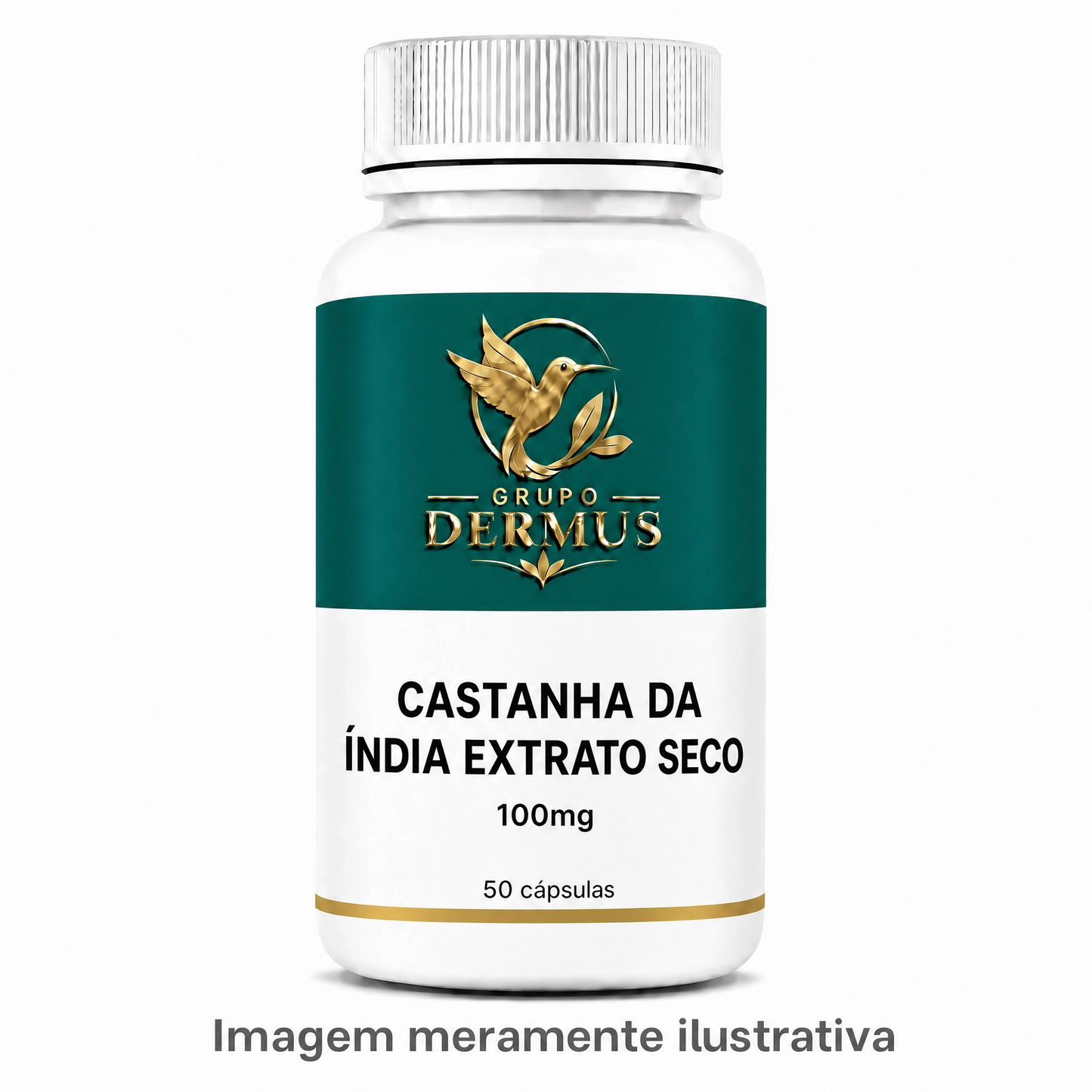 Castanha da Índia Extrato Seco 100mg 50 cápsulas